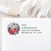 Wasserfarbene Pine Tree Chic Weihnachtsfeier Rücks (Insitu)