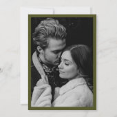 Wasserfarbene Pine Tree Forest Mountain Hochzeitli Save The Date (Rückseite)