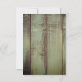 Wasserfarbene Pinienbäume, Lichter Holz Weihnachte Einladung (Rückseite)