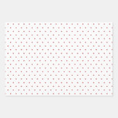 Wasserfarbene Pinienbäume Rote Grüne Streifen Weih Geschenkpapier Set (Vorderseite 2)