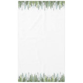 Wasserfarbene Pinienbäume Tischdecke (Vorderseite)