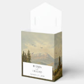 Wasserfarbene Pinienwälder Hochzeiten Geschenkschachtel (Geöffnet)