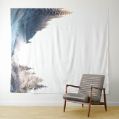 Wasserfarbene Pinienwälder, Landschaft Wandteppich (Beispiel (Horizontal))