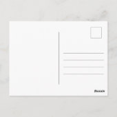 Wasserfarbene Pinienwälder Postkarte (Rückseite)