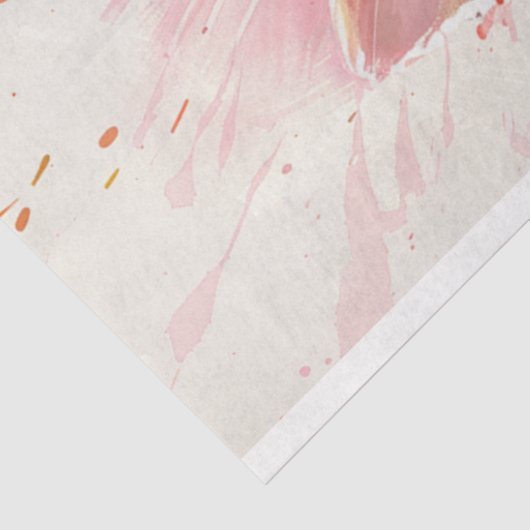 Wasserfarbene Pinky Pig Decoupage Seidenpapier (Ausschnitt)