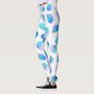 Wasserfarbene Pinselstriche Leggings