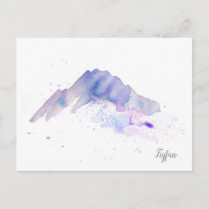 Wasserfarbene Postkarte - Tryfan