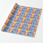 Wasserfarbene Regenbogen-Buntglas Geschenkpapier (Ungerollt)