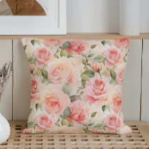 Wasserfarbene romanische Rose