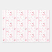 Wasserfarbene rosa Bögen mit Herz Geschenkpapier Set (Vorderseite 2)