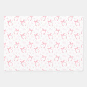 Wasserfarbene rosa Bögen mit Herz Geschenkpapier Set (Vorderseite)