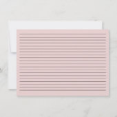 Wasserfarbene rosa Zinnspitzen Rezept II Karte (Rückseite)