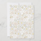 Wasserfarbene Rose Hochzeitsfeiern Einladung (Rückseite)