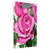 Wasserfarbene Rose Hochzeitsplaner Klemmbrett (Rechts)