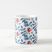 Wasserfarbene Rose Hüftmuster Kaffeetasse (Mittel)
