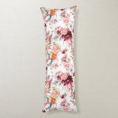 Wasserfarbene Rose Seitenschläferkissen (Rückseite (Vertikal))