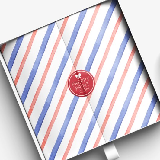 Wasserfarbene rote und blaue Trennstreifen Seidenpapier