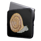 Wasserfarbene Schnecke Laptopschutzhülle (Vorderseite Links)