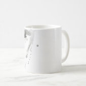 Wasserfarbene Schönheit: Porträtmalerei bei Frauen Kaffeetasse (VorderseiteRechts)