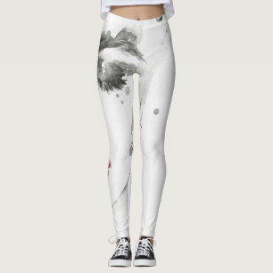 Wasserfarbene Schönheit: Porträtmalerei bei Frauen Leggings