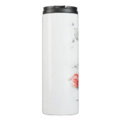 Wasserfarbene Schönheit: Porträtmalerei bei Frauen Thermosbecher (Rückseite)