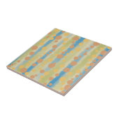 Wasserfarbene senkrechte Polka-Punkte Fliese (Seite)