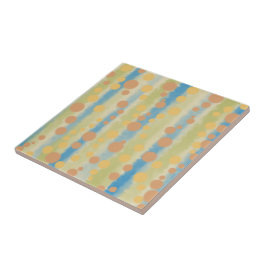 Wasserfarbene senkrechte Polka-Punkte Fliese