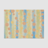 Wasserfarbene senkrechte Polka-Punkte Seidenpapier (Vorderseite)