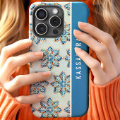 Wasserfarbene Snowflake Cookies Personalisierter N Case-Mate iPhone Hülle