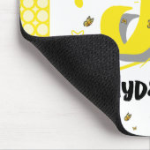 Wasserfarbene Sonnenblume mit Schmetterlingen Mous Mousepad (Ecke)