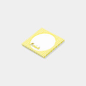 Wasserfarbene Sonnenblume mit Schmetterlingen Post-it Klebezettel (angewinkelt)