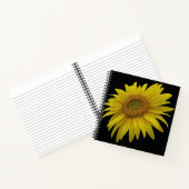 Wasserfarbene Sonnenblume Notizblock (Innenseite)