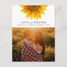 Wasserfarbene Sonnenblume. Rustikale Hochzeit dank