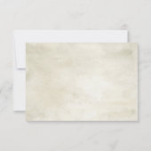 Wasserfarbene Sonnenblume. Rustikale Hochzeit im H RSVP Karte (Rückseite)