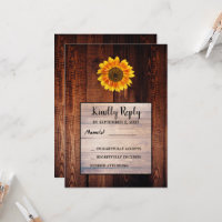 Wasserfarbene Sonnenblume rustikale Landhochzeit U