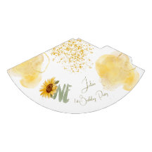 Wasserfarbene Sonnenblume zum ersten Geburtstag