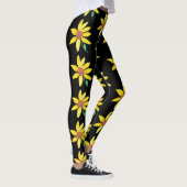 Wasserfarbene Sonnenblumen Blütenblume Vibrant Han Leggings (Rechts)