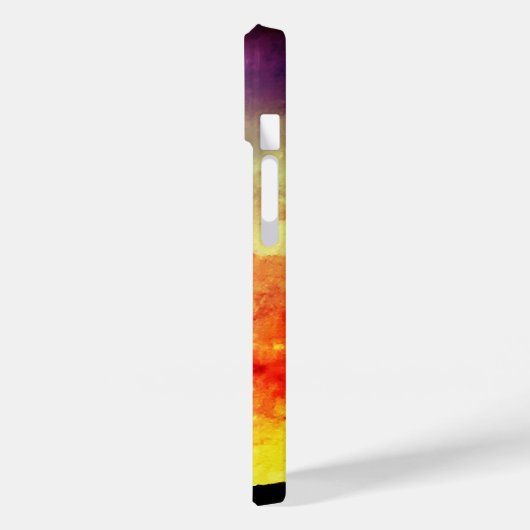 Wasserfarbene Sonnenuntergänge Mit Monogramm Case-Mate iPhone Hülle (Rückseite / Links)