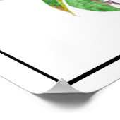 Wasserfarbene Sparrow Vögel auf dem Dogwood Art Poster (Ecke)