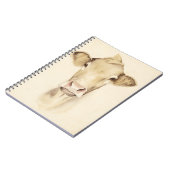 Wasserfarbene Stalltiere | Kuh Notizblock (Linke Seite)