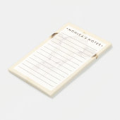 Wasserfarbene Stalltiere | Kuh Post-it Klebezettel (angewinkelt)