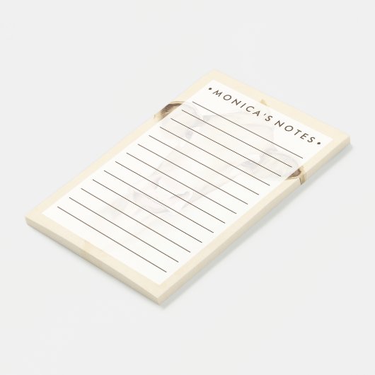 Wasserfarbene Stalltiere | Kuh Post-it Klebezettel (angewinkelt)