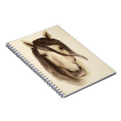 Wasserfarbene Stalltiere | Pferd Notizblock (Rechte Seite)