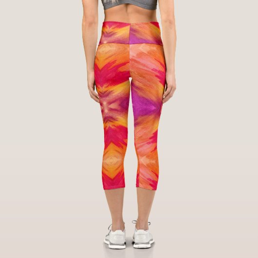 Wasserfarbene Stilelemente Leggings (Rückseite)