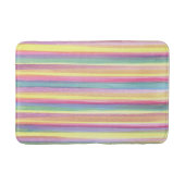 Wasserfarbene Streifen Badematte (Vorderseite)