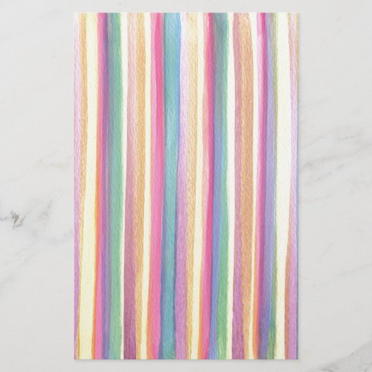 Wasserfarbene Streifen Briefpapier (Vorderseite)