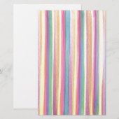 Wasserfarbene Streifen Briefpapier (Vorne/Hinten)