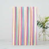 Wasserfarbene Streifen Briefpapier (Stehend Vorderseite)