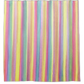 Wasserfarbene Streifen Duschvorhang (Vorderseite)