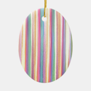 Wasserfarbene Streifen Keramikornament